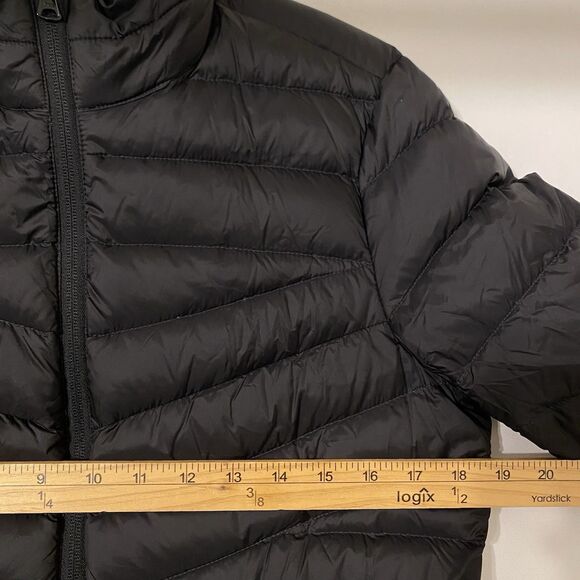 Lands' End Puffer Jacket Goose Down Women S Black Quilted Lightweight - Picture 4 of 10